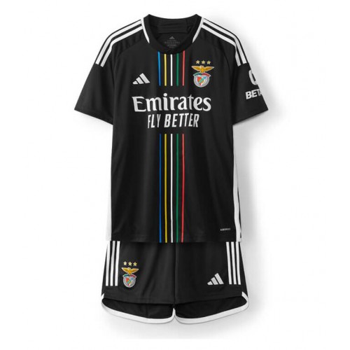 Dres Benfica Gostujuci za djecu 2023-24 Kratak Rukav (+ kratke hlače)